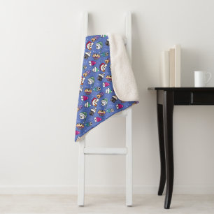 Couverture Sherpa Chien d'hiver