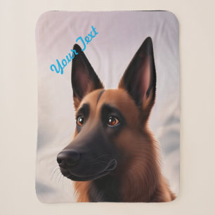 Couverture Sherpa Chien malinois