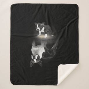 Couverture Sherpa Chien Maman BostonTerrier Amoureux des chiens Cade