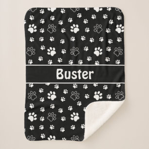 Couverture Sherpa Chien Paws Sherpa Dog Blanket
