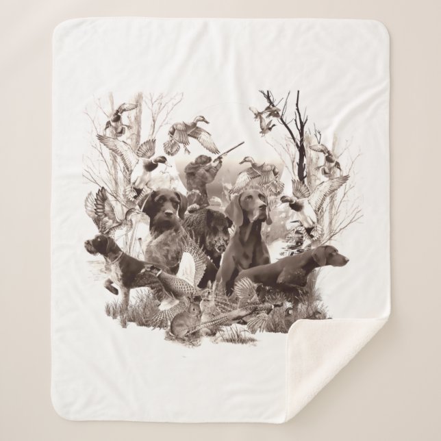 Couverture Sherpa Chiens de chasse, Chiens d'armes, saison de chasse (Devant)