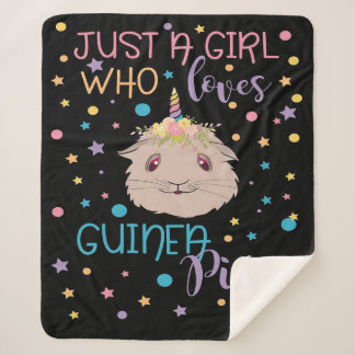 Couverture Sherpa Chiens de Guinée | Juste Une Fille Qui Aime Les Co