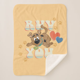 Couverture Sherpa Chiot Scooby-Doo "Ruv You"