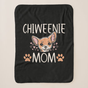 Couverture Sherpa chiweenie mère chihuahua adorable propriétaire d