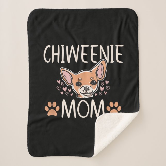 Couverture Sherpa chiweie mama chihuahua cute dog owner lolowner (Devant)