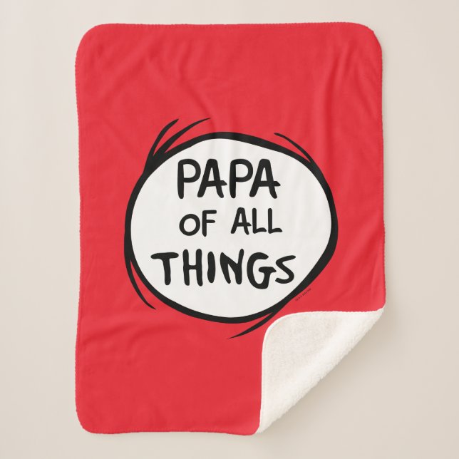 Couverture Sherpa Chose Un Chose Deux - Papa de toutes les Choses (Devant)