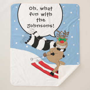 Couverture Sherpa Christmas Rudolph dit