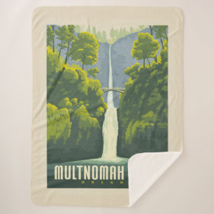 Couverture Sherpa Chutes Multnomah Oregon