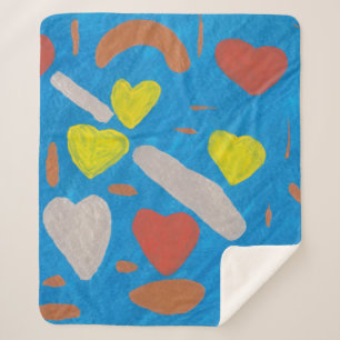 Couverture Sherpa Ciel d'amour Sherpa Blanket