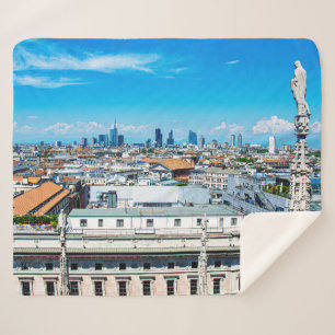 Couverture Sherpa Ciel de Milan