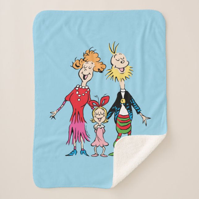 Couverture Sherpa Cindy Lou Who's Family Portrait (Devant)
