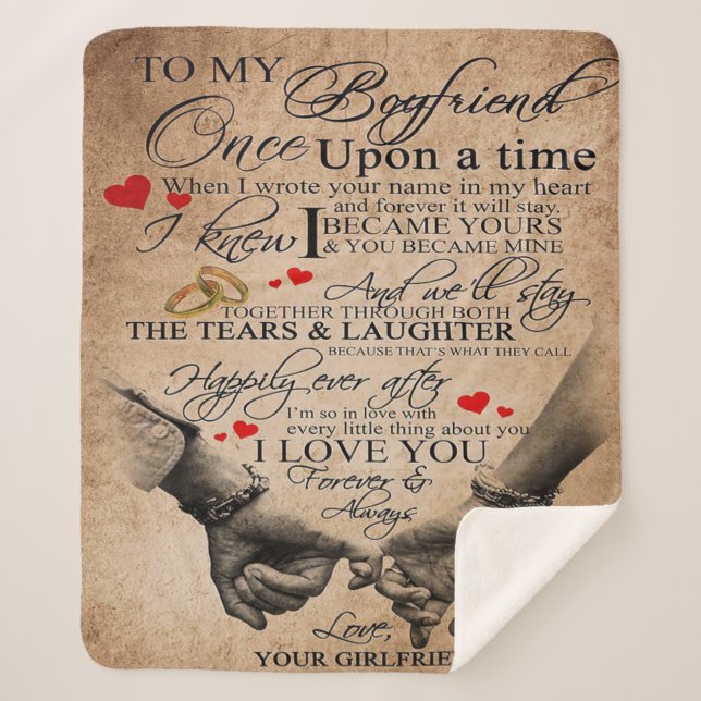 Couverture Sherpa Citation d'amour pour petit ami | Jovely Quotes Ca (Devant)