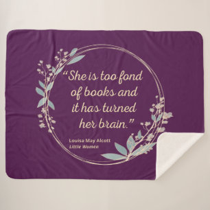 Couverture Sherpa Citation de Little Women II - Style mignon