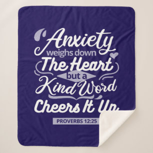 Couverture Sherpa Citation d'encouragement chrétien – Anxiété et gen