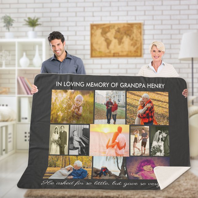 Couverture Sherpa Citation du souvenir gris foncé dans la mémoire ai (Créateur téléchargé)