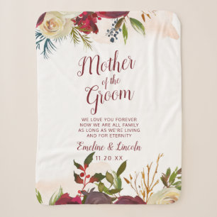 Couverture Sherpa Citation pour la mère du marié de Mistletoe Manor