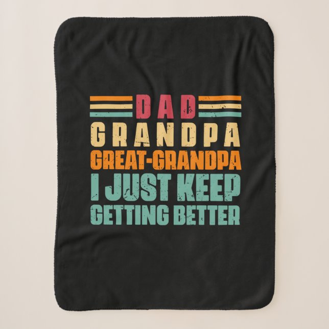 Couverture Sherpa Citations grand-père | Papa Grand Grand Papi (Devant)
