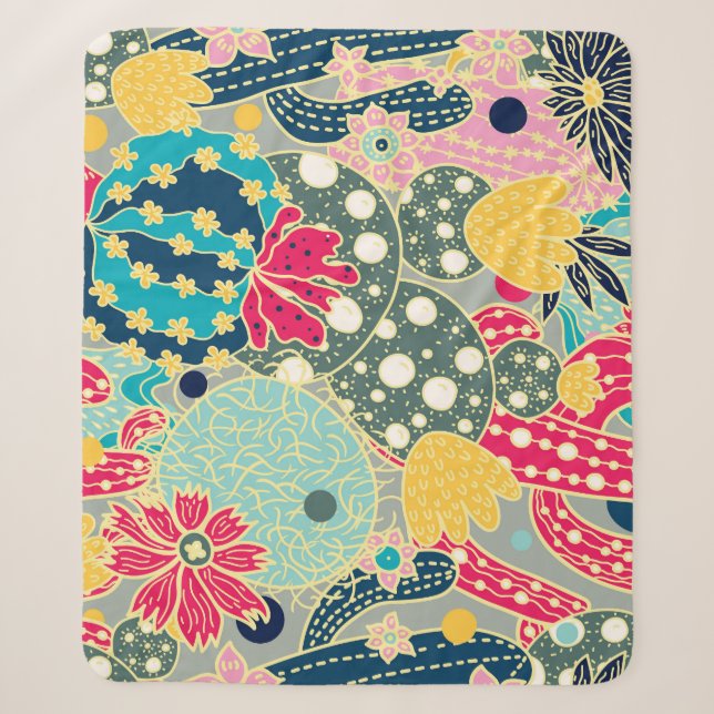 Couverture Sherpa Citrouille d'aquarelle vintage : Motif d'automne (Devant)