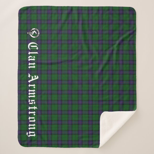 Couverture Sherpa Clan Armstrong Tartan (Devant)