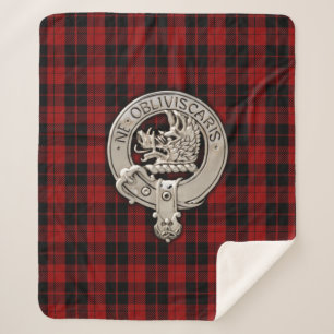 Couverture Sherpa Clan Campbell Crest & Armaddie Tartan