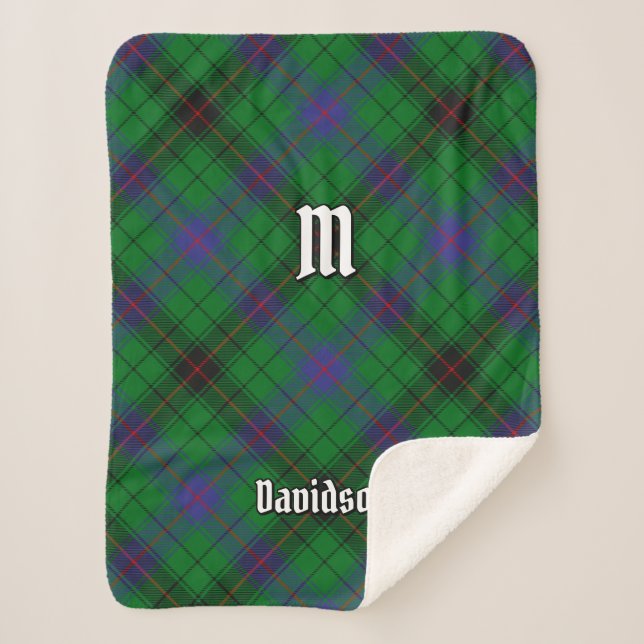 Couverture Sherpa Clan Davidson Tartan (Devant)
