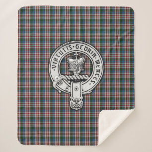 Couverture Sherpa Clan Donnachaidh (Robertson) Crest & Dress Tartan
