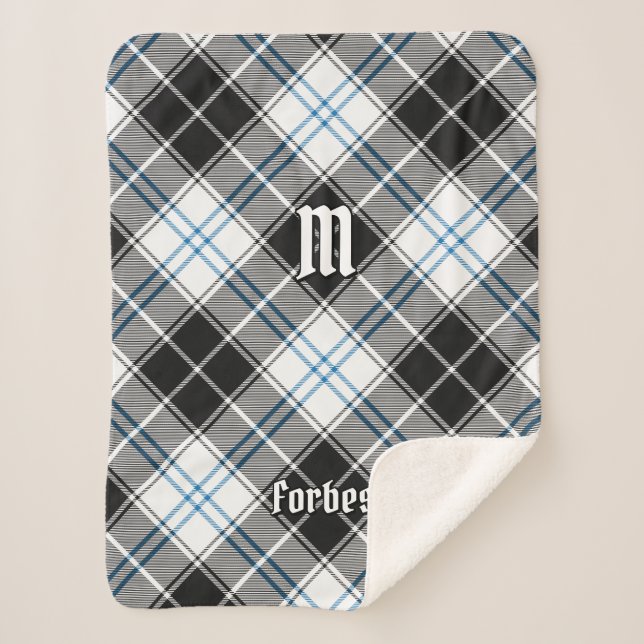 Couverture Sherpa Clan Forbes robe Tartan (Devant)