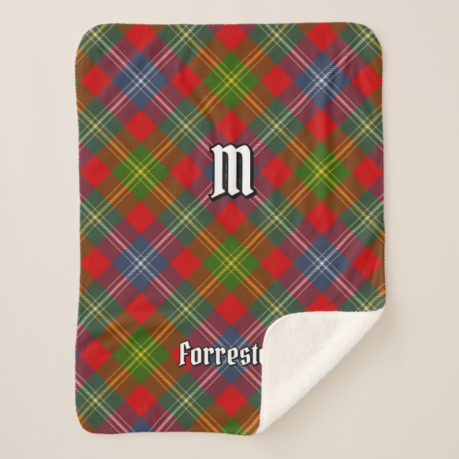 Couverture Sherpa Clan Forrester Tartan (Devant)