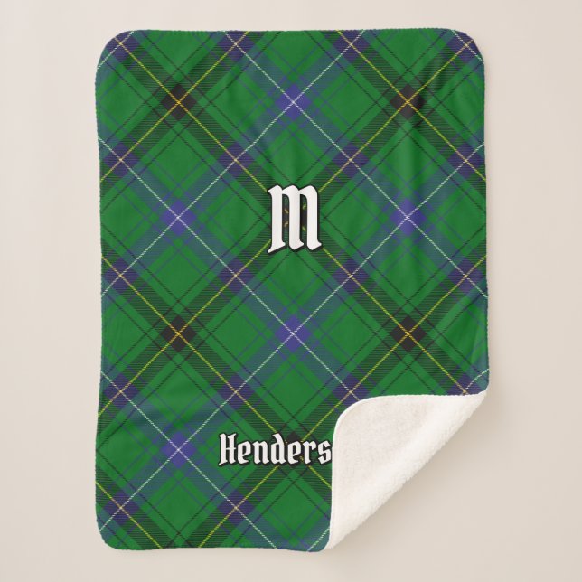 Couverture Sherpa Clan Henderson Tartan (Devant)