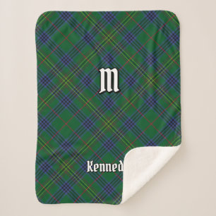 Couverture Sherpa Clan Kennedy Tartan