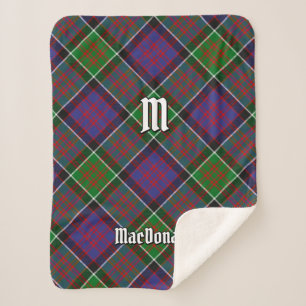 Couverture Sherpa Clan MacDonald de Clanranald Tartan Sherpa Blanket