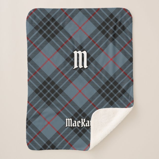 Couverture Sherpa Clan MacKay Blue Tartan (Devant)