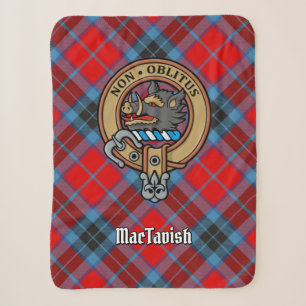 Couverture Sherpa Clan MacTavish Crest sur Tartan
