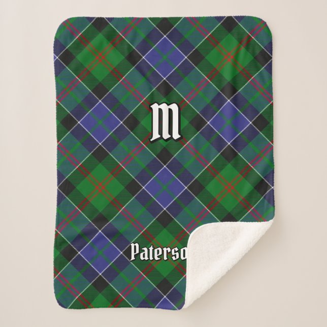 Couverture Sherpa Clan Paterson Tartan (Devant)