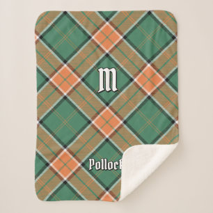 Couverture Sherpa Clan Pollock Tartan Sherpa Blanket