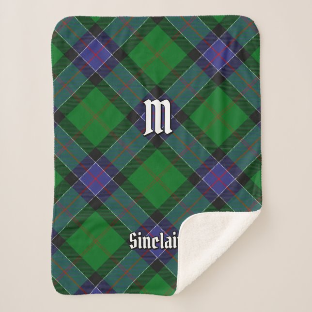Couverture Sherpa Clan Sinclair Chasse Tartan (Devant)