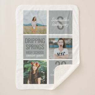 Couverture Sherpa Classe Silver Grey 3 Photo Fun Boxes Année