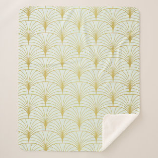 Couverture Sherpa Classique Art Déco Motif sans faille. Styli géomét