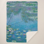 Couverture Sherpa Claude Monet<br><div class="desc">Nymphéas - Claude Monet, Huile sur toile, 1906</div>