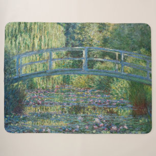 Couverture Sherpa Claude Monet - Bassin aux Nymphéas, Harmonie Verte