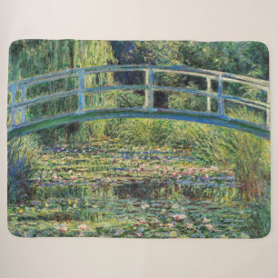 Couverture Sherpa Claude Monet - Bassin aux Nymphéas & Pont Japonais