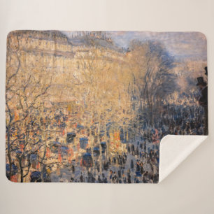 Couverture Sherpa Claude Monet - Boulevard des Capucines à Paris