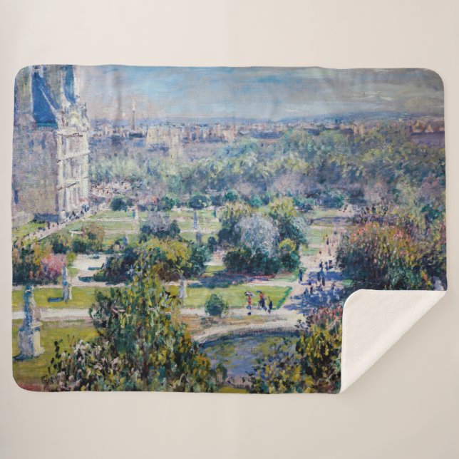 Couverture Sherpa Claude Monet - Les Jardins des Tuileries (Devant (Horizontal))