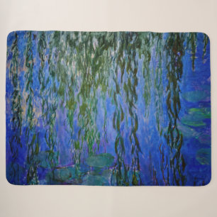 Couverture Sherpa Claude Monet - Nymphéas avec saule pleureur