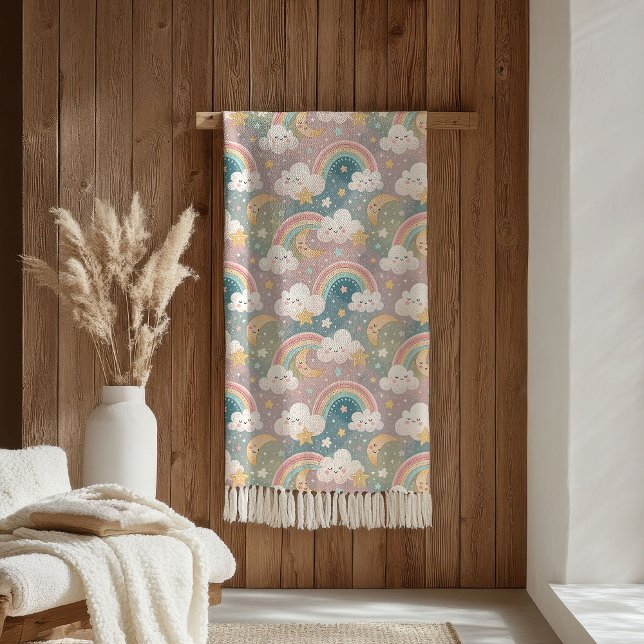 Couverture Sherpa Cloudy Skies Blanket Pastel Sherpa for Sweet Kids (Cloudy Skies Blanket Pastel Sherpa for Sweet Kids)