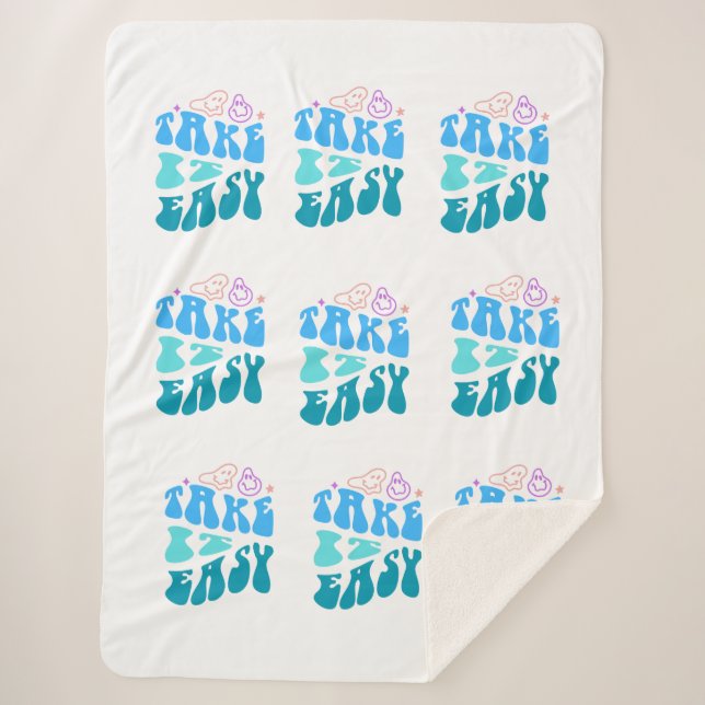 COUVERTURE SHERPA COBERTOR TAKE IT EASY (Devant)