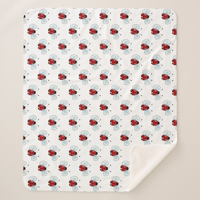Couverture Sherpa Coccinelle (Devant)