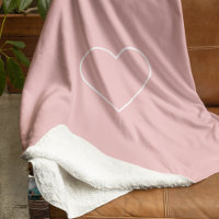 Coeur rose pastel minimaliste | Cosy