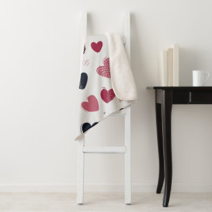 Couverture Sherpa Coeurs 3