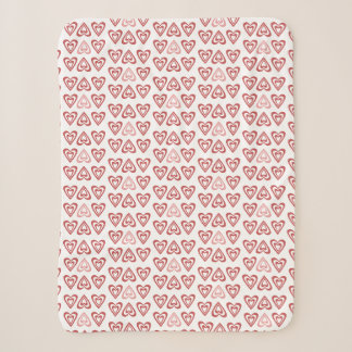 Couverture Sherpa Cœurs de la Saint-Valentin Mignons – Conception d'